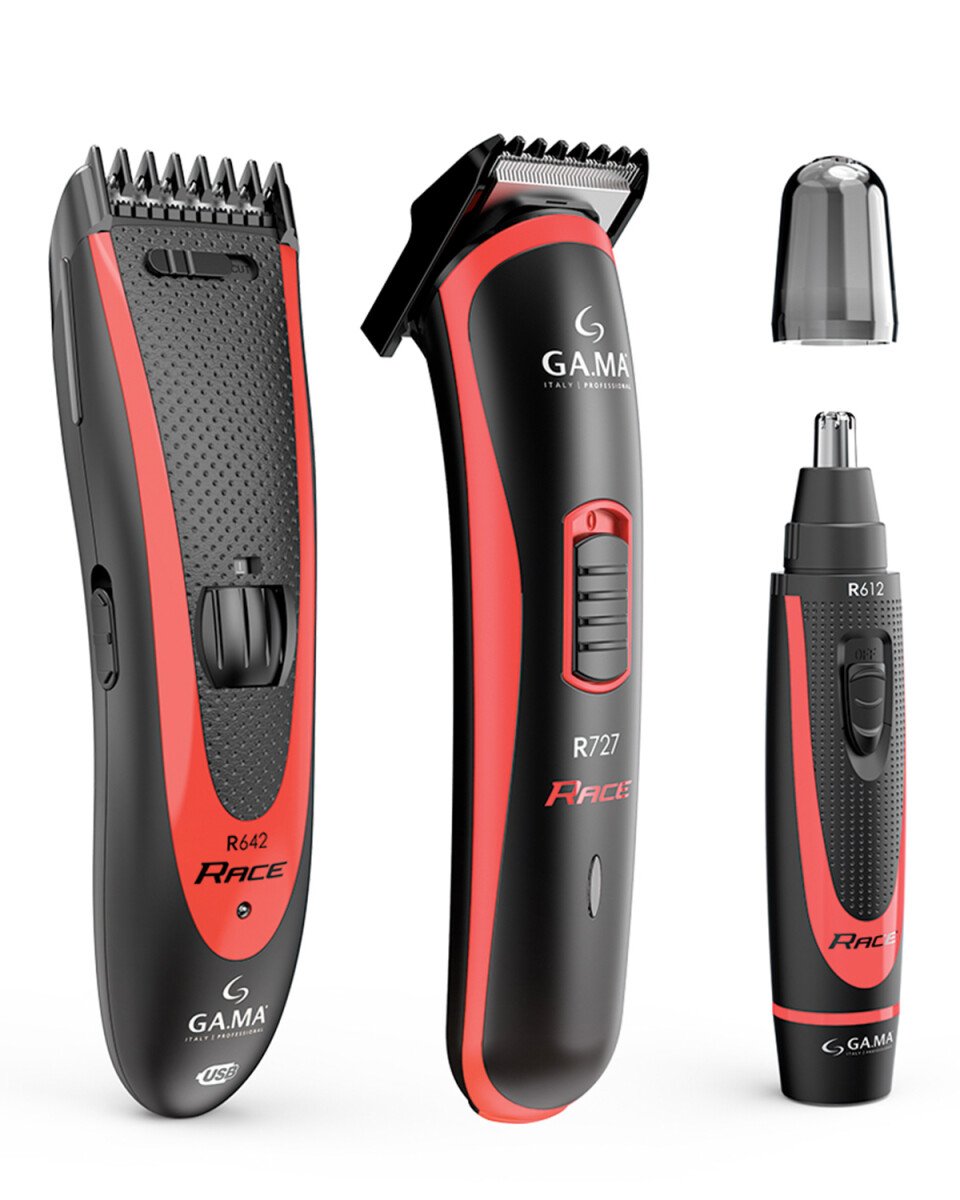Combo Gama Race Clipper + Trimmer + Nose Trimmer 