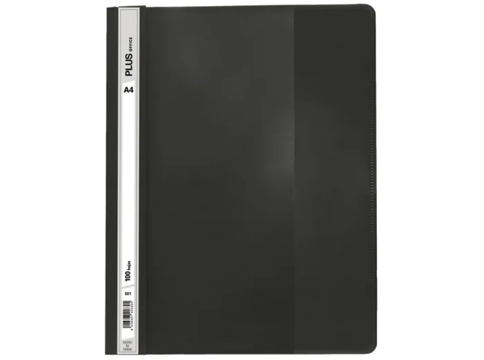 Carpeta A4 Plus Office Tapa Transparente - Negra 