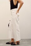 JEAN CROP SAND WHITE Blanco