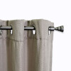 VARA METAL PLATA P/CORTINA 122-218CM Unica