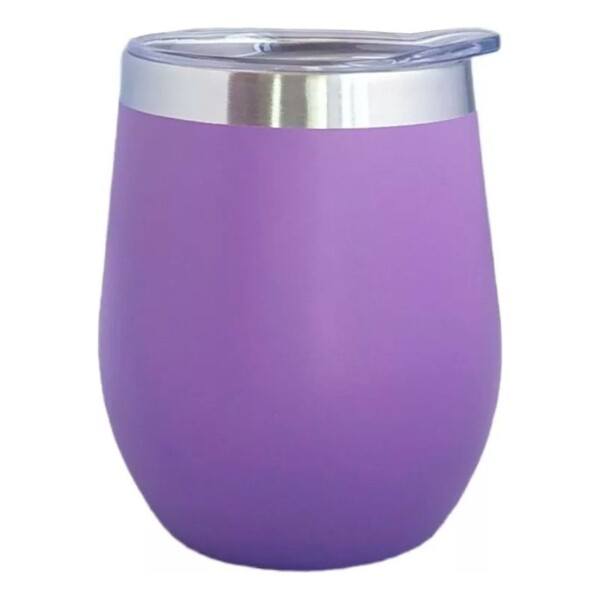 Mate Vaso Térmico 230ml Con Tapa Acero Inoxidable Calidad Color Variante Violeta