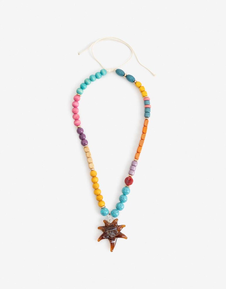 Collares Largos Color Collar Largo Beads Y Sol - Combinacion Multicolor