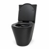 Inodoro largo con mochila VIP Negro Mate 70X36.50X83cm Inodoro Largo Con Mochila Vip Negro Mate 70x36.50x83cm