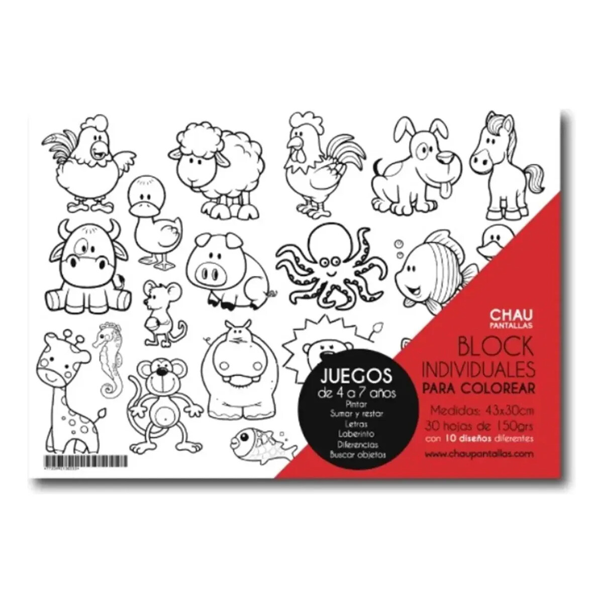 Block para Colorear Chau Pantalla - Juegos 
