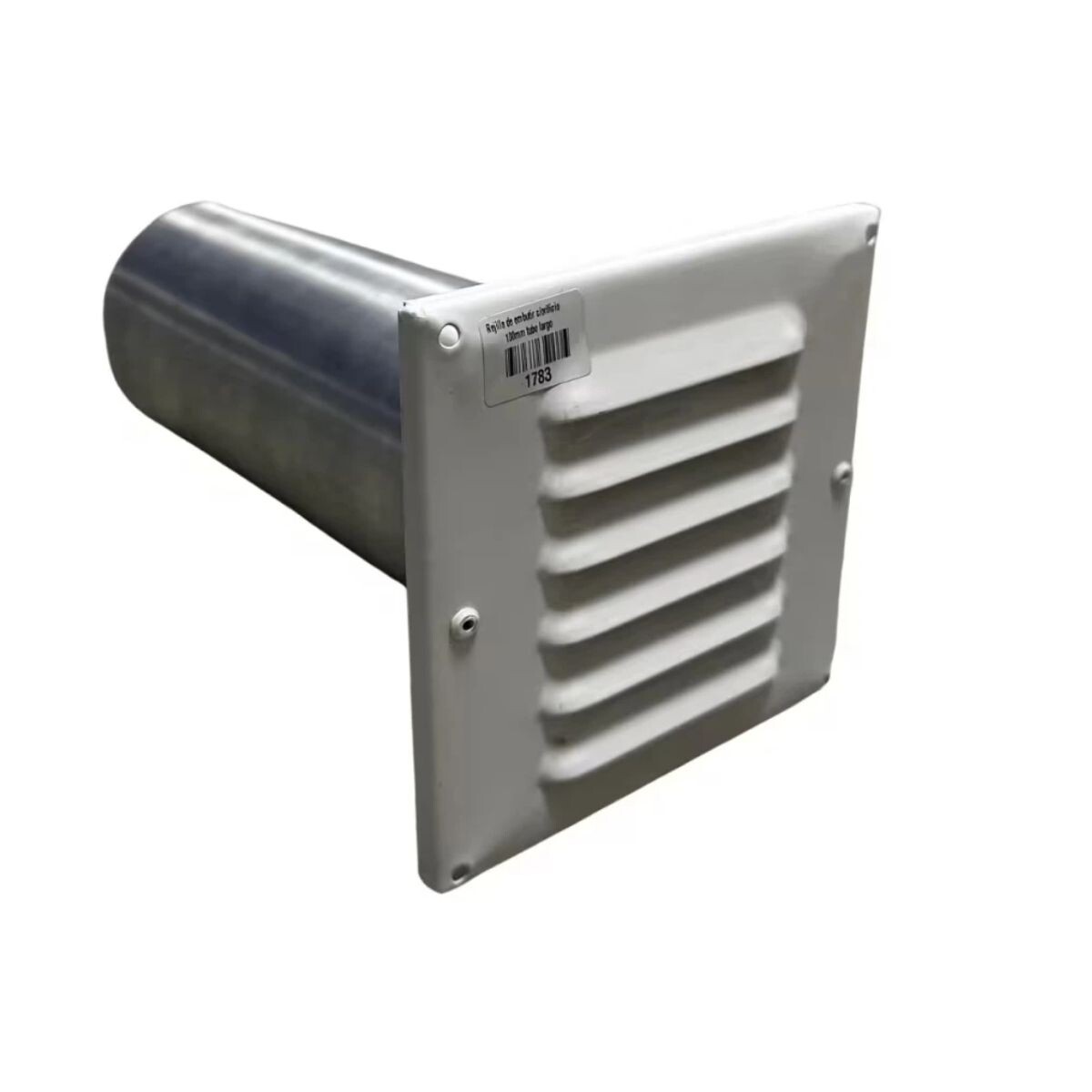 Rejilla Ventilación Metálica 10x10 Tubo Largo 100 C/orificio 