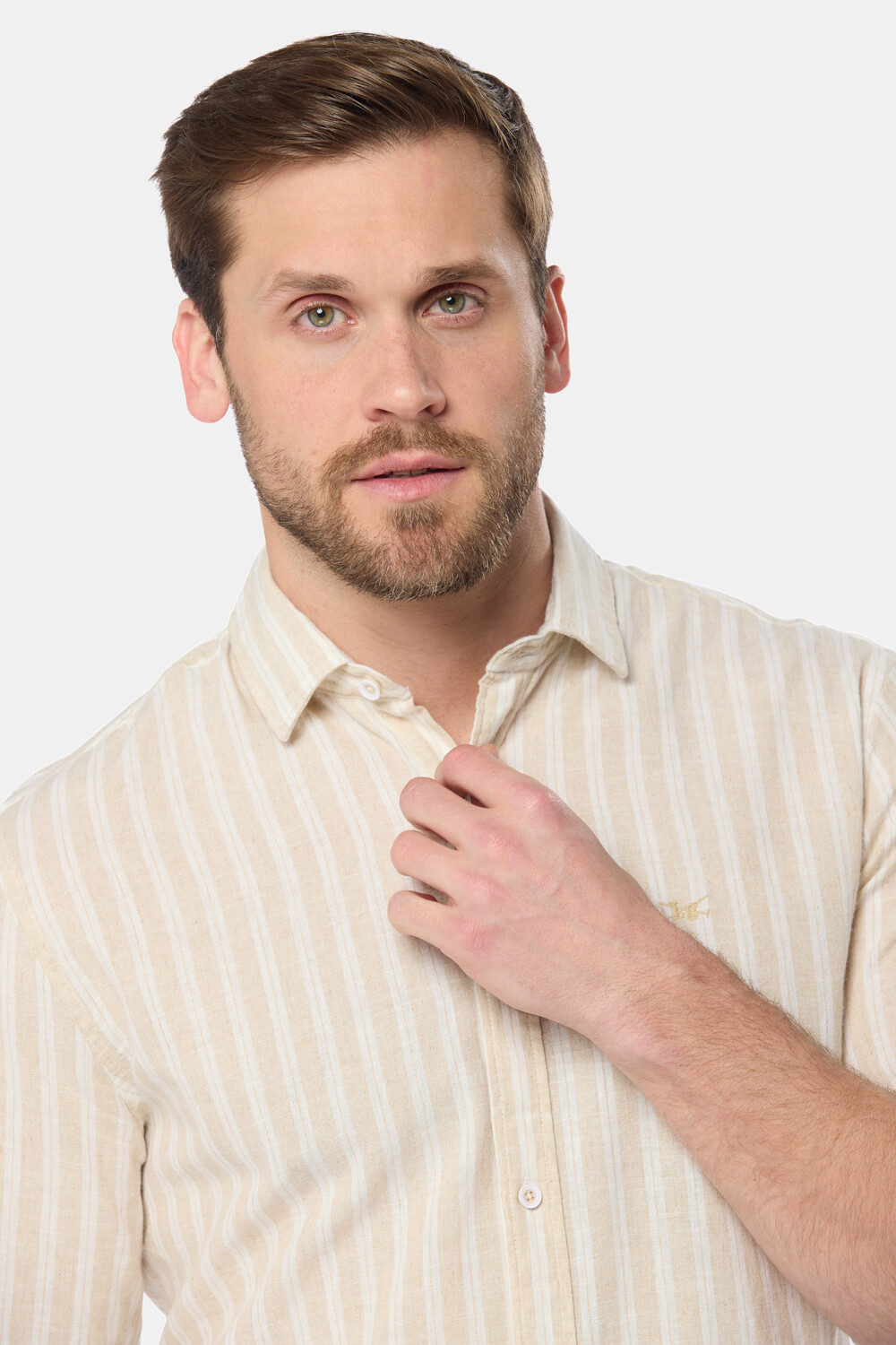CAMISA RAYADA DE LINO Arena