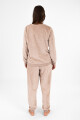 Pijama leopard fleece Rosa antique