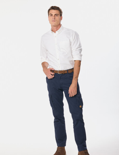 PANTALON CARGO Azul
