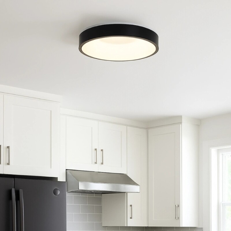 PLAFON REDONDO PHILLY 50CM DIMERIZABLE Plafon LED Redondo Philly 50 CM Negro