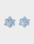 Aros Colgantes Cortos Flores Aros Colgantes Cortos De Flores - Dorado