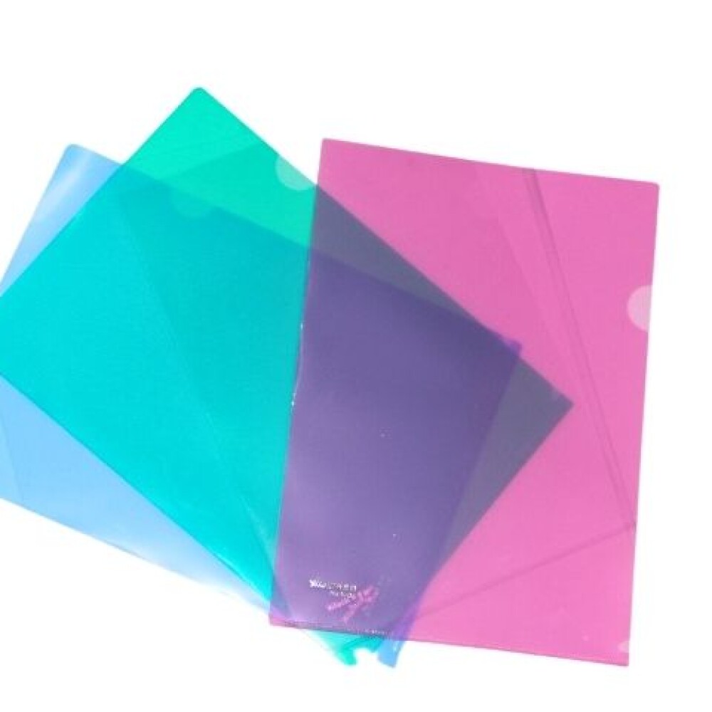 SOBRE EN L A4 COLOR TRANSPARENTE