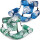 Set X2 Silla Inflable Piscina Colchoneta Flotador Pis005041