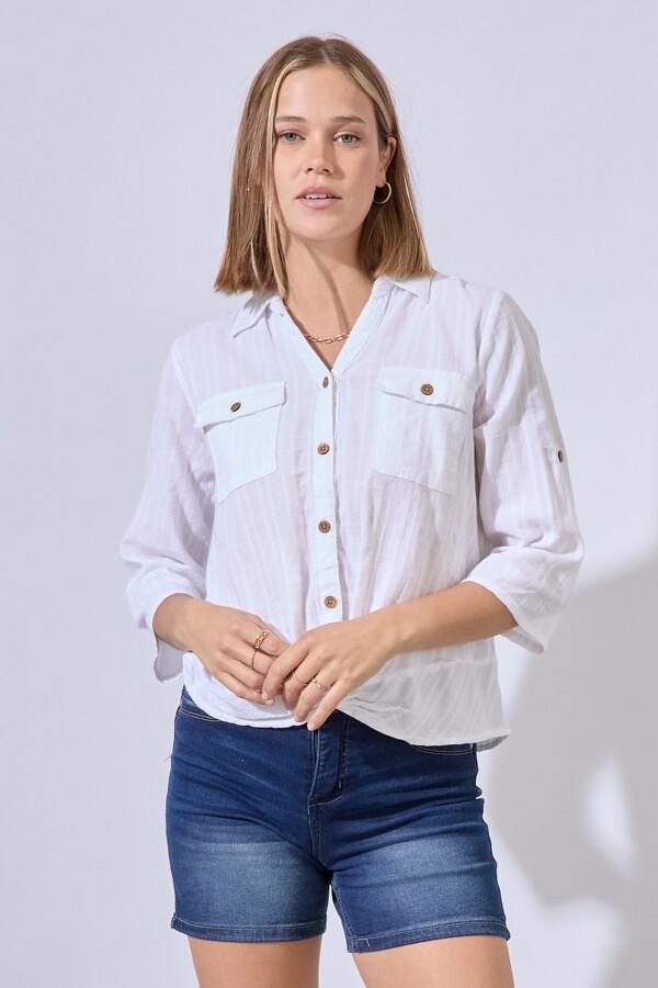 Blusa Algodon BLANCO