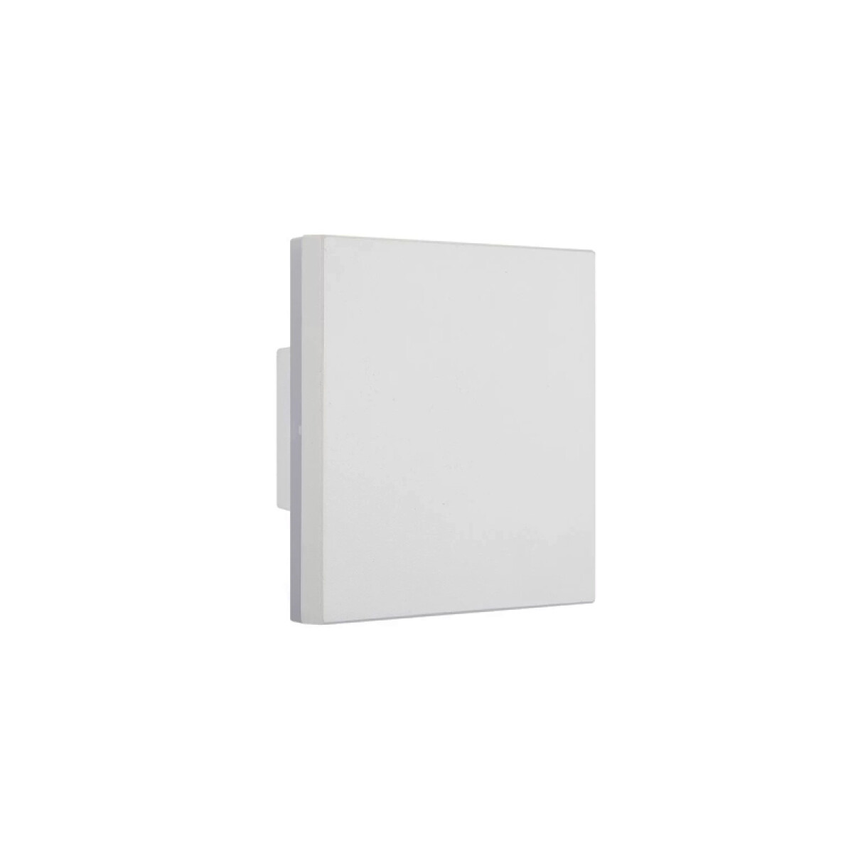 Aplique pared cuadr bco 12W cálida 360° IP65 600lm - ZU0328 