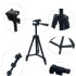 Tripode Profesional Celular 360° Pies De Goma + Estuche Variante Color Negro
