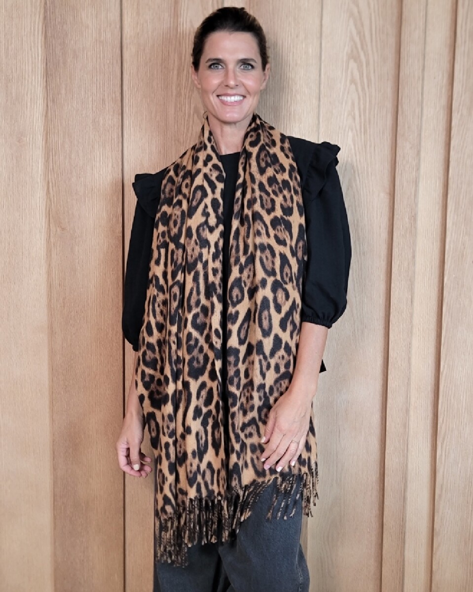 Bufandón Paz - Print Camel 