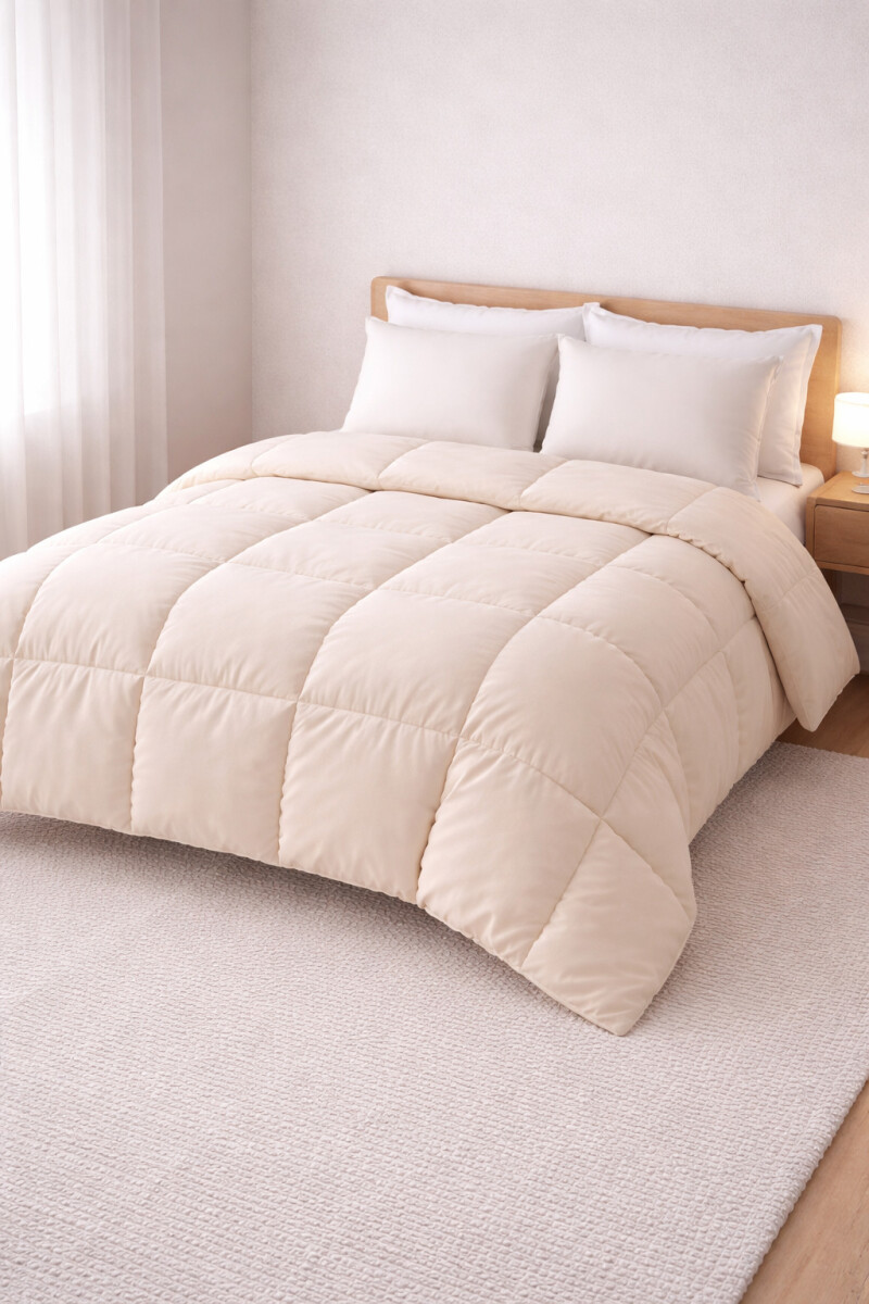 ACOLCHADO 2 PLAZAS - BEIGE 