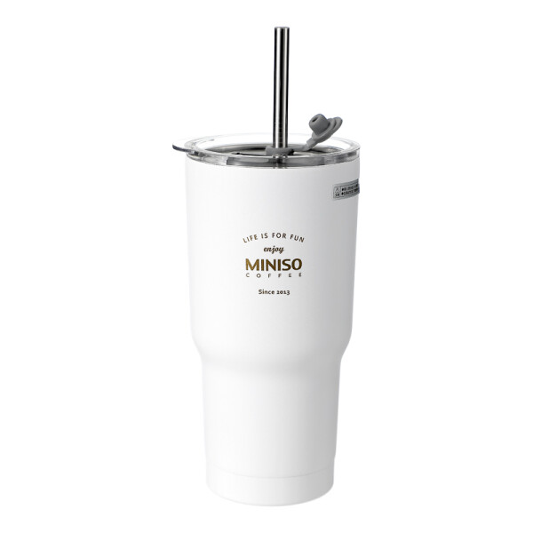 Vaso térmico metálico 580 ml blanco