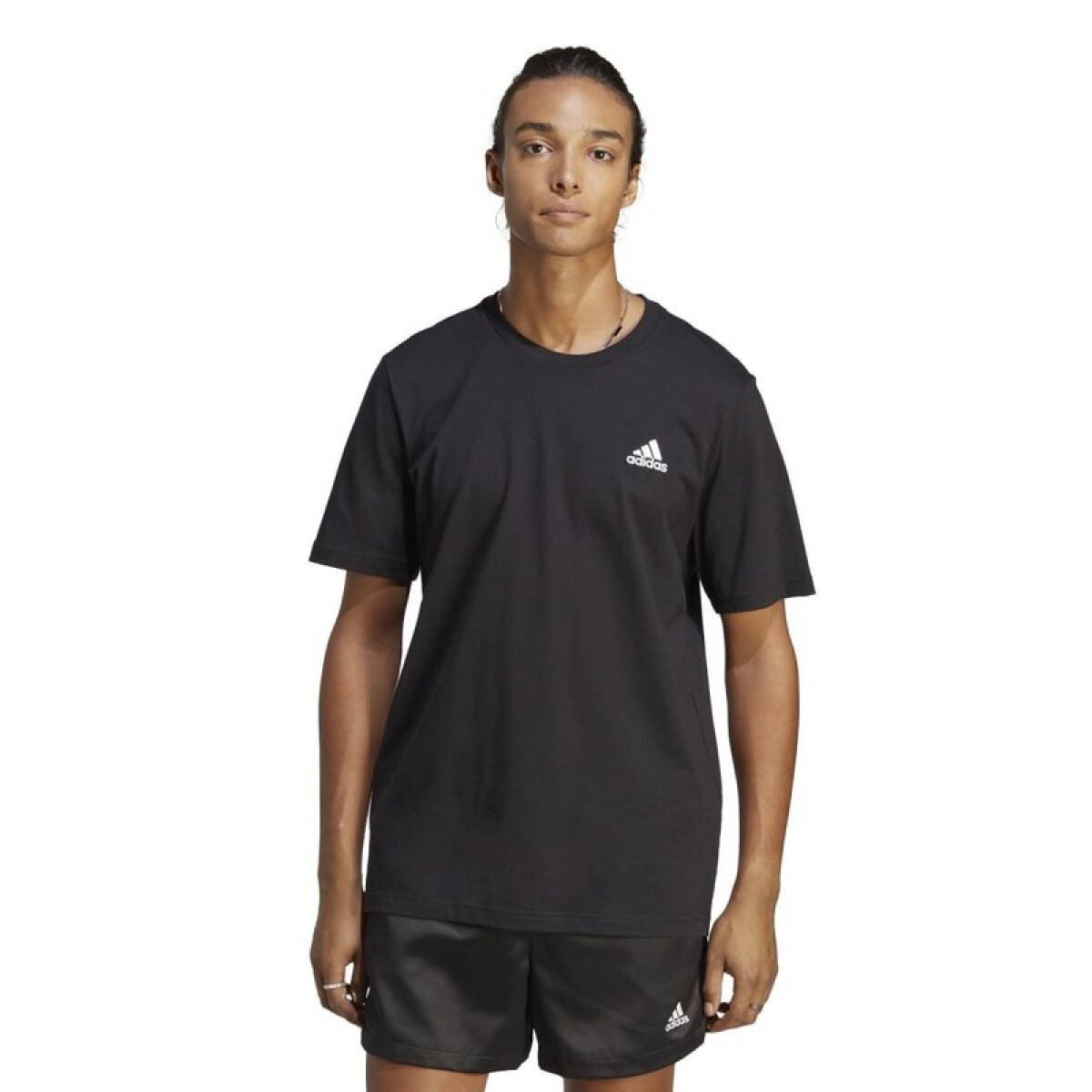 Remera Adidas Essentials Small Logo - Negro 