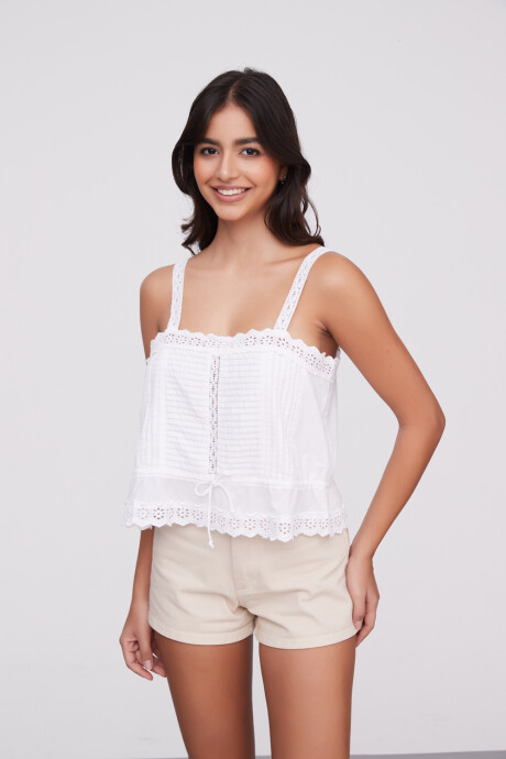 Musculosa Saori Blanco