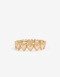 Pulseras Elásticas Metal Pulsera Elástica Corazón - Dorado