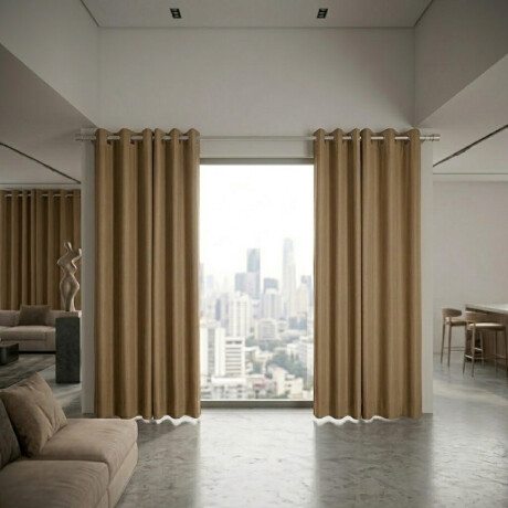Cortina 100% Blackout set 4 paños 135 x 220 BEIGE