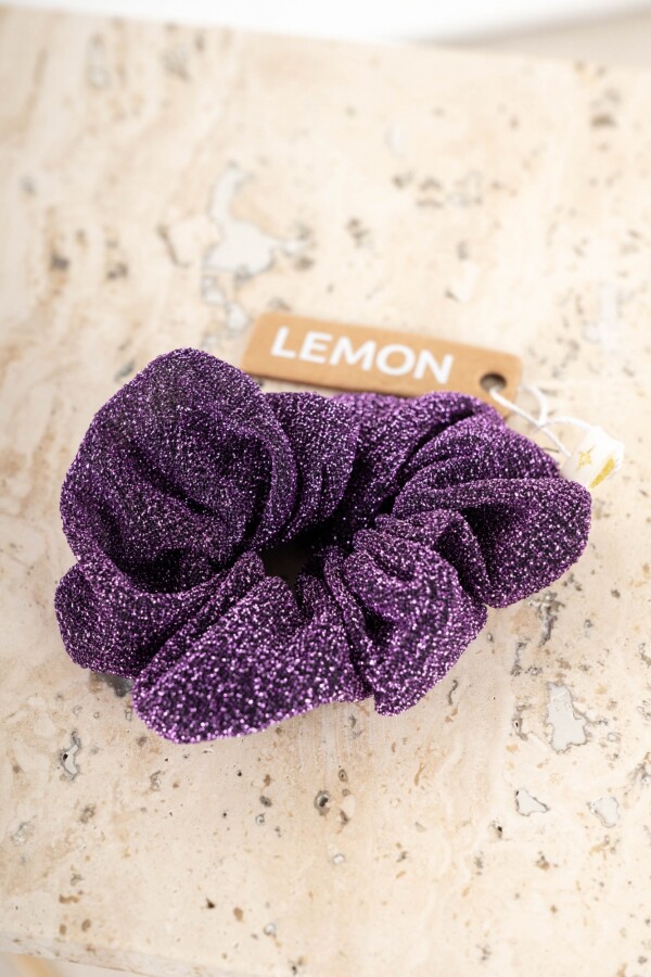 Scrunchie Lurex Bordeaux