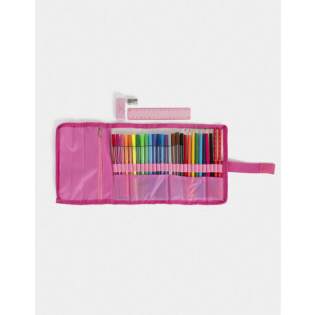 Set De Librería En Estuche Fucsia Medio