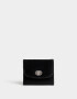 Billetera Clasico Billetera De Cuerina Con Broche - Negro