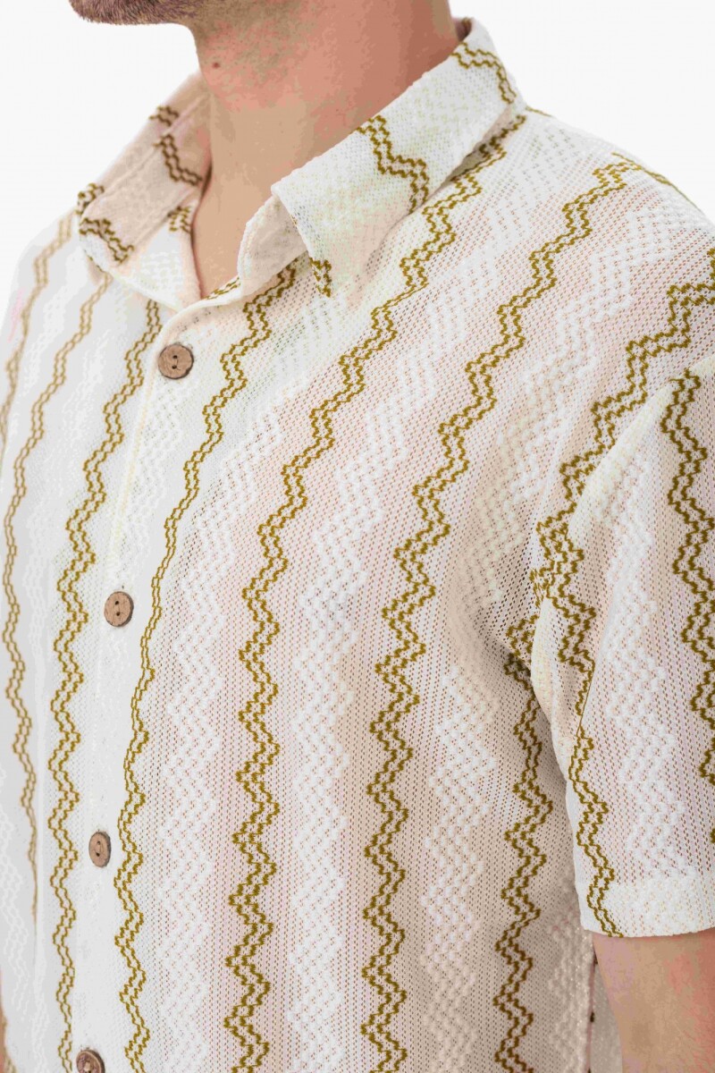 Camisa zigzag Musgo
