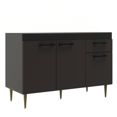 Bajo mesada 3 puertas 1 cajón S/Pileta 120x50x73cm Volcano Bajo mesada 3 puertas 1 cajón S/Pileta 120x50x73cm Volcano