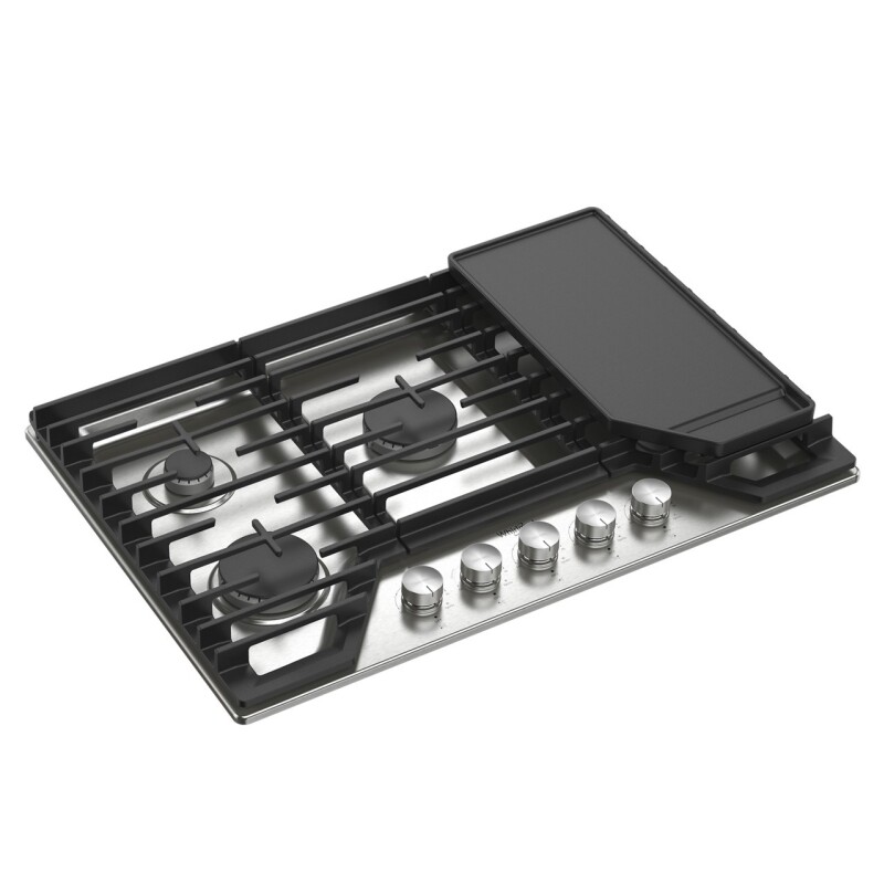 ESTUFA EMPOTRABLE WHIRLPOOL, 30", 5 QUEMADORES, A GAS, CON PARRILLA 001