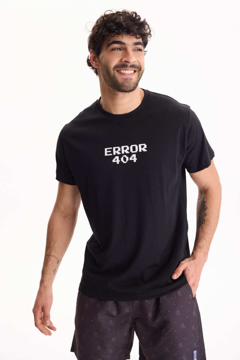 Remera 404 Negro