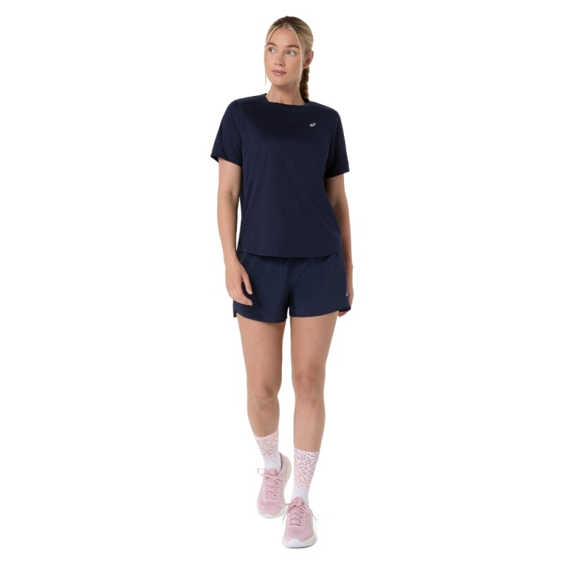 Polo Running Asics Silver SS Top Mujer Midnight