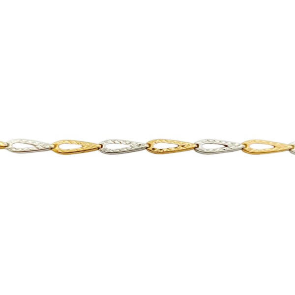 Pulsera Quebradiza Espiga-Oro bajo-Sin Piedra-PU8001 sinpiedra