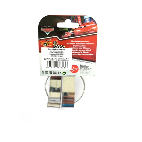 Set x2 Cortador de Galletas de Metal - Cars U