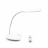 Lampara Led Con Base Mesa Escritorio Tactil Recargable Color Blanco