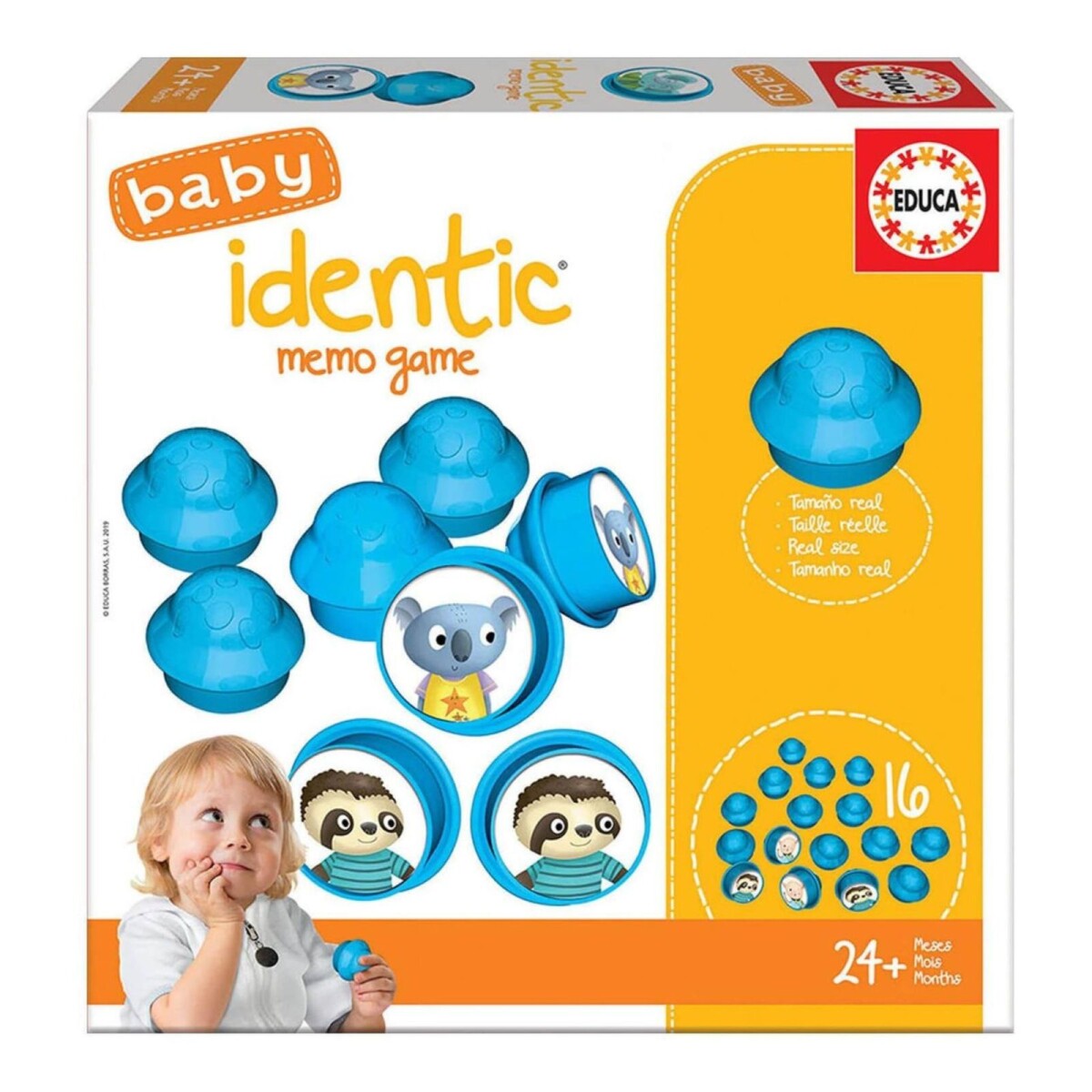 Juego Memory 16 Bochos Didactico Infantil Diversion Educa 