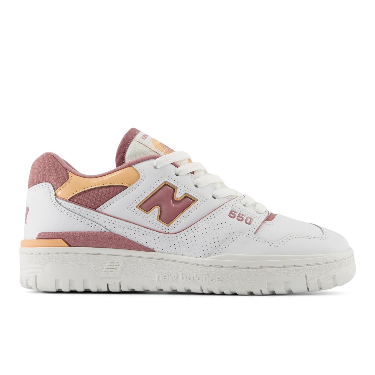 Championes New Balance de dama - 550 - BBW550EA - WHITE/LIGHT PINK 