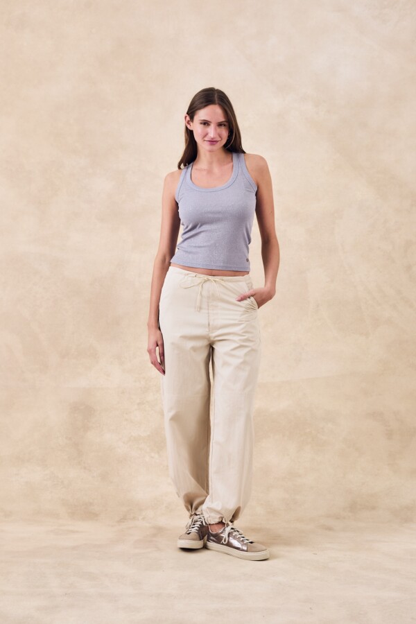 Musculosa Lurex Lila