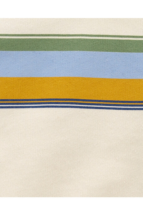Buzo de algodón, diseño colorblock Sin color