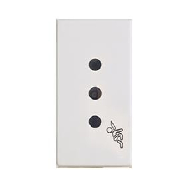 MODULO TOMA CORRIENTE C/TIERRA Y SEGURO BLANCO 10A 250V PRESTA 710135 MODULO TOMA CORRIENTE C/TIERRA Y SEGURO BLANCO 10A 250V PRESTA 710135