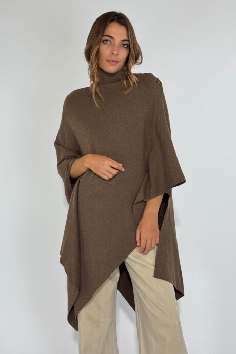 PONCHO LIZA Marron