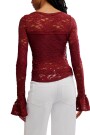 Blusa Encaje Rojo