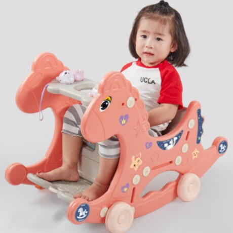 Caballito Balancín Mecedor Plástico 309 ROSA