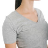 Muvem Ladies Plain V Neck T-Shirt Gris