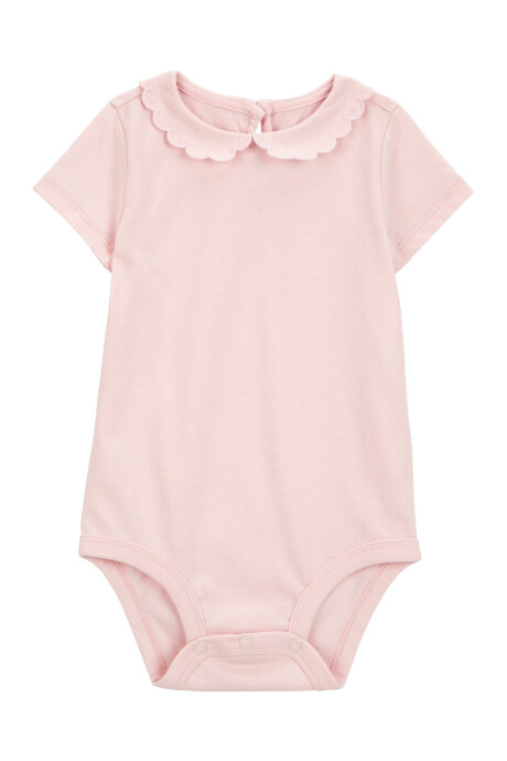 Body de algodón, con cuello mago festoneado Body de algodón, con cuello mago festoneado