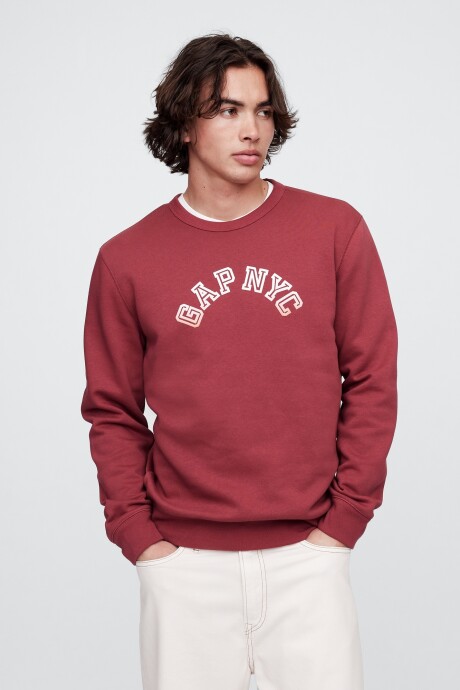 Remera Logo Gap Hombre Red Clay