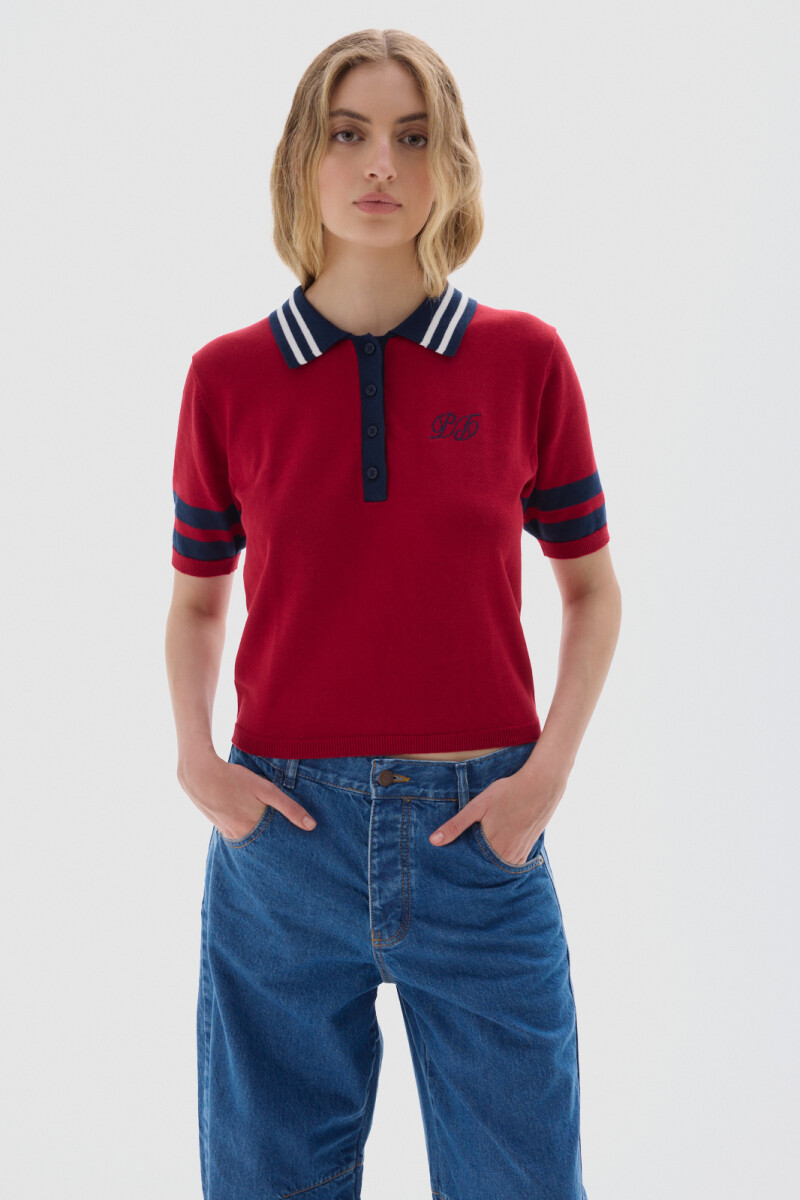 T-shirt Polo Ker Cherry