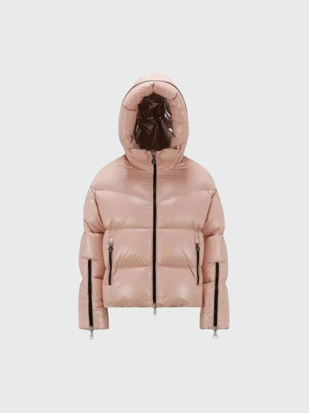 Campera con capucha integrada rellena de plumas, HUPPE Rosado